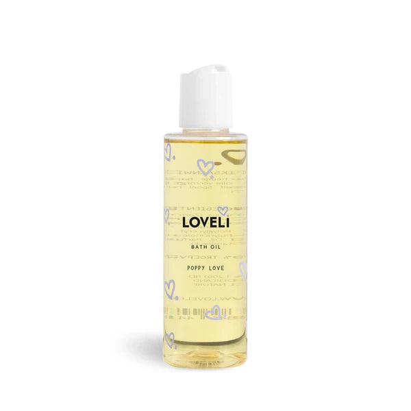Loveli Bath oil Poppy Love 150 ml – natuurlijke badolie voor baby en mama
