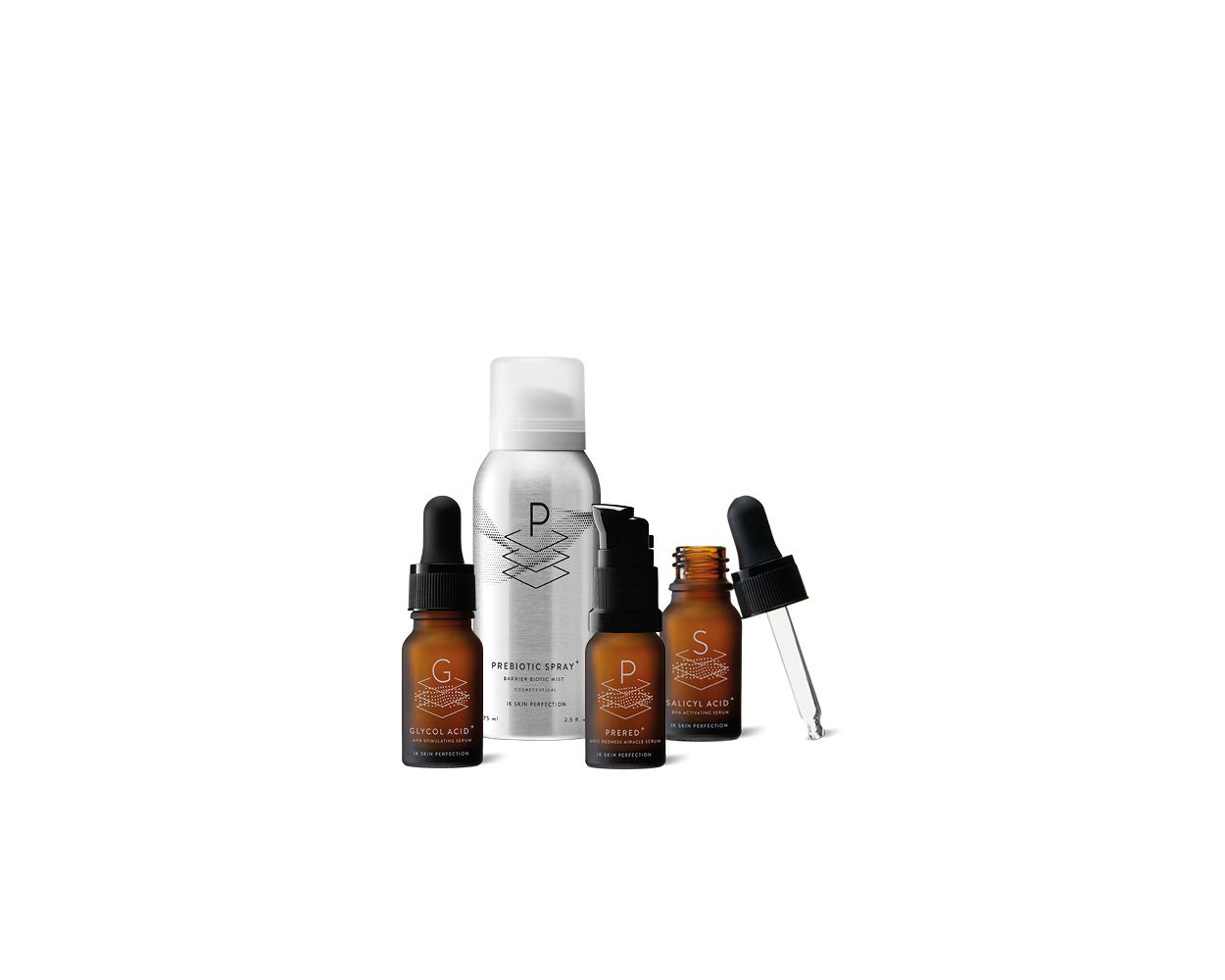 Verpakking van IK SKIN Perfection - Smoothing Serum Layering Routine – complete routine